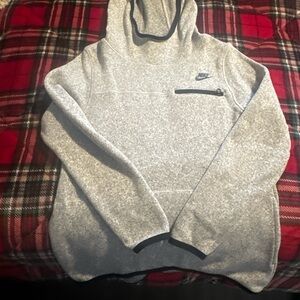 Nike Heather Gray Pullover with Black Accents